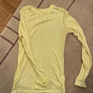 Vince yellow long sleeve top